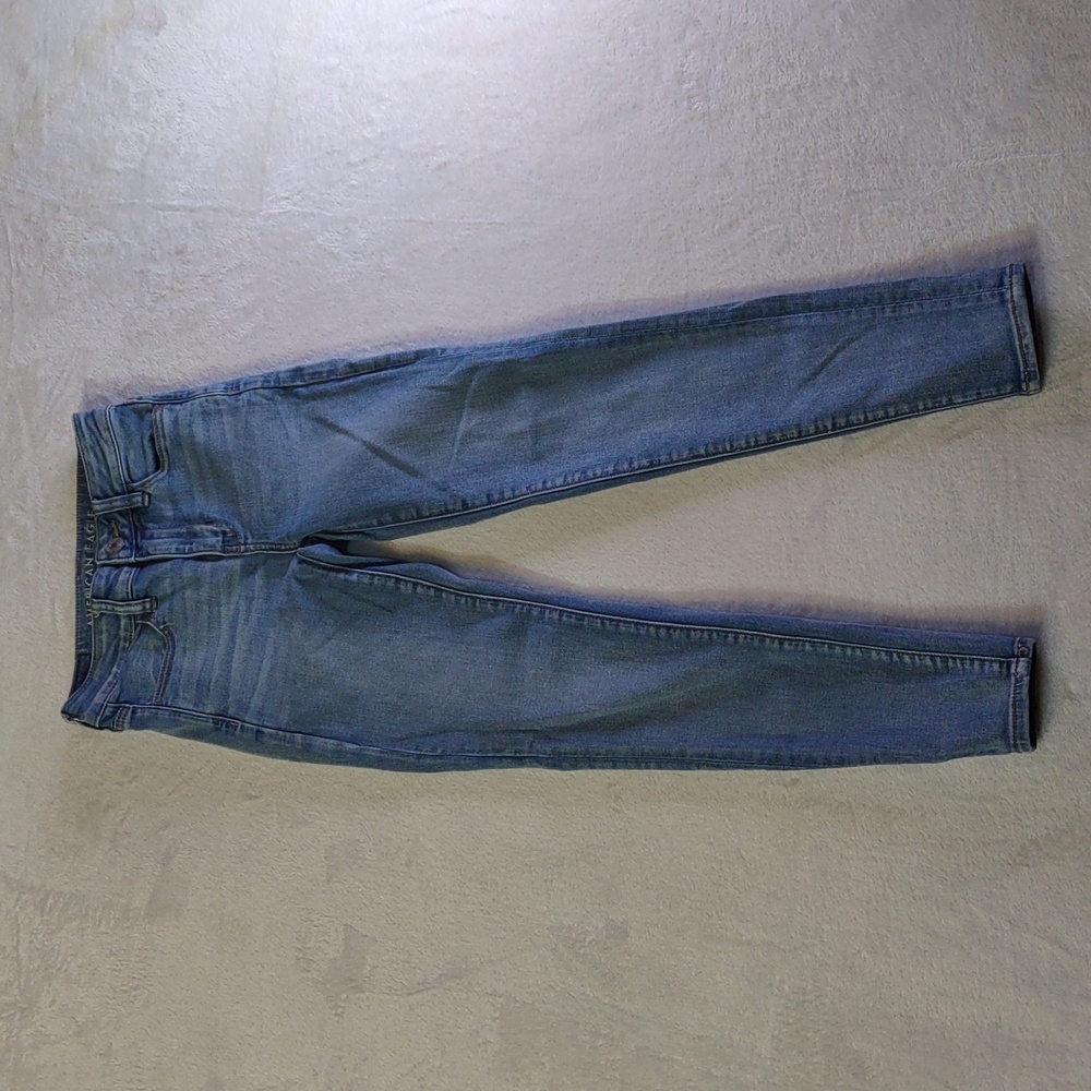 American Eagle Outfitters Light Blue Hi-rise Jegging, Next Level Stretch 0 short
